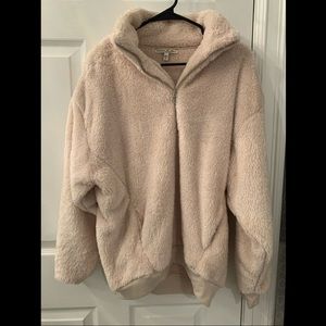 🐻 Express Faux Sherpa quarter zip pullover